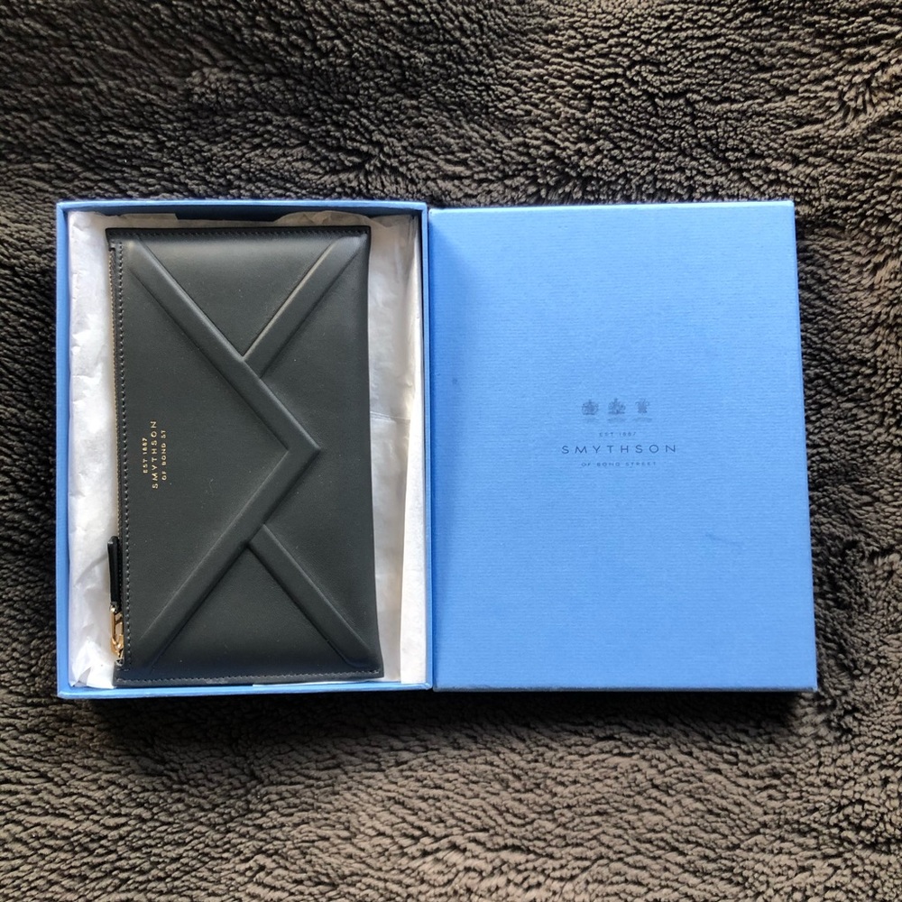 NWT Smythson of Bond Street Zip Wallet